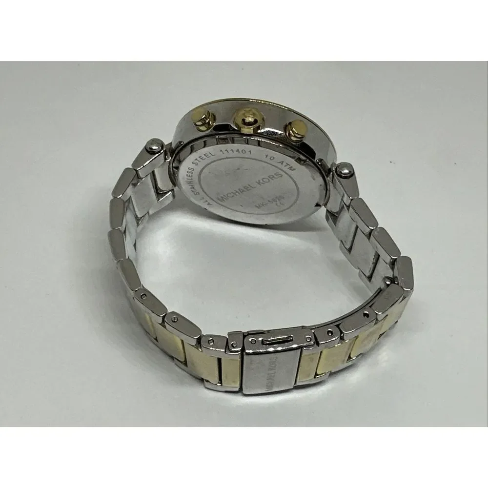 Michael Kors Parker MK5626 Women's Two-Tone Glitz Analog Dial Quartz Watch NUL46